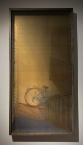 Nắng Thu, lụa, màu nước, 2019, 120x60 cm
