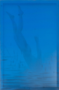Tâm không, 2022, màu nước, lụa, 60x40 cm