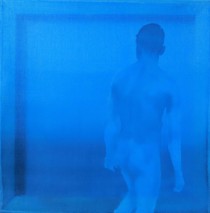 Tắm tiên 15, lụa, màu nước, 30x30 cm, 2020