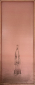 The Heart Sutra 2, silk painting, 70 x170 cm