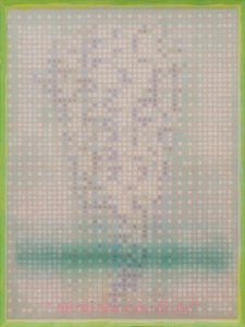 cội cây, 80x 60 cm, 2024, lụa, vải , chỉ thêu, màu nước.