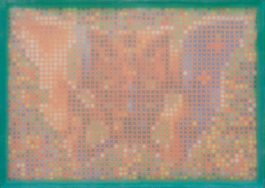 nhiệm màu 2, 50x70 cm, 2024, lụa, vải , chỉ thêu, màu nước.
